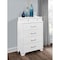 Global Furniture Usa Transitional Glam  Jordyn White Chest 1184 - alternate 2